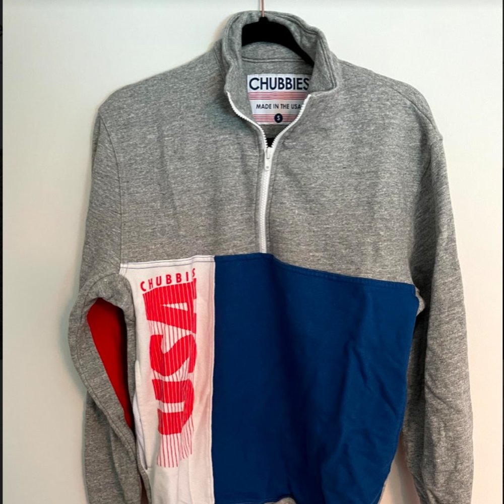 NWOT Chubbies Quarter Zip